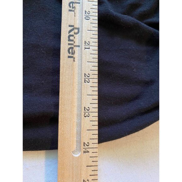 Max Edition Black Sleeveless Blouse Women’s XL Draped Pleated Front Relaxed Fit - Picture 7 of 12